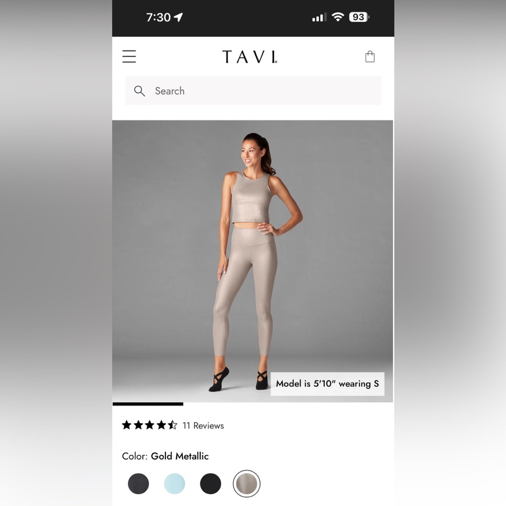 Tavi high waisted 7/8 leggings